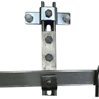 Wall Mounted Meat Hanging Rail System – Butcher Rail Kit with Static Channels, S-Hooks, Brackets, Cl